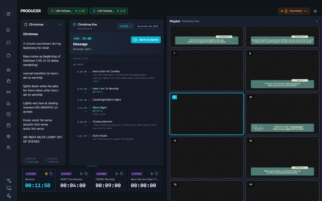 Producer Dashboard